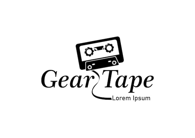 Vecteur logo gear tape business