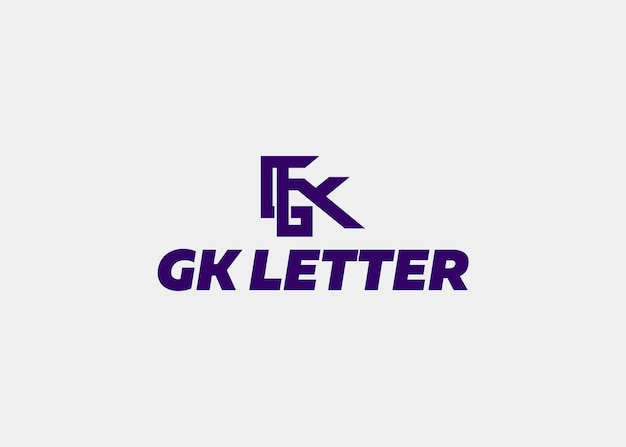 LOGO GK LETTRE NOM DE L'ENTREPRISE