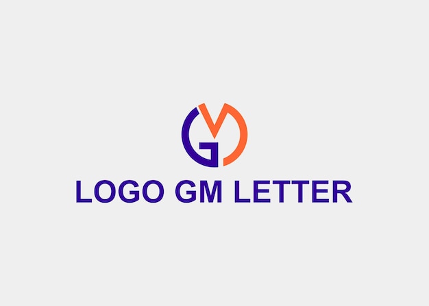 Logo Gm Line Lettre Nom De L'entreprise