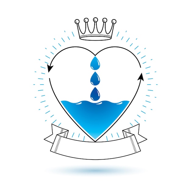 Vecteur logo de goutte d'eau claire bleu vectoriel à utiliser comme symbole de conception marketing. concept de nettoyage du corps.