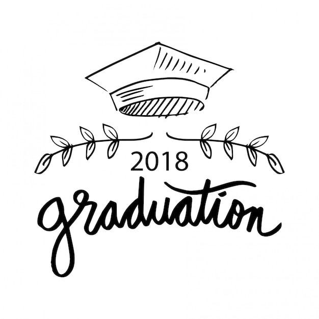 Vecteur logo de graduation.