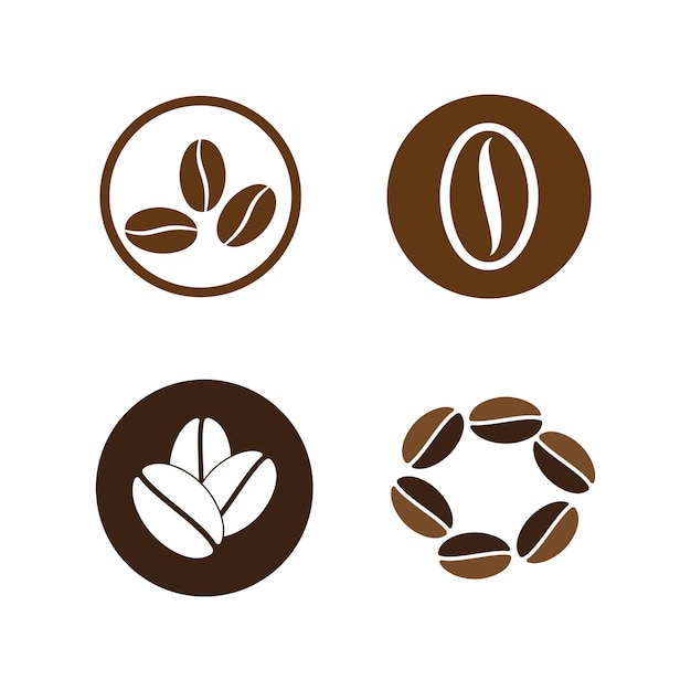 Logo de grains de café