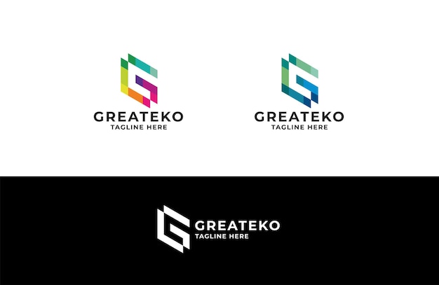 Vecteur logo greateko lettre g