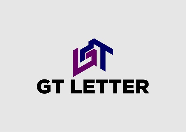 logo gt lettre nom de l'entreprise