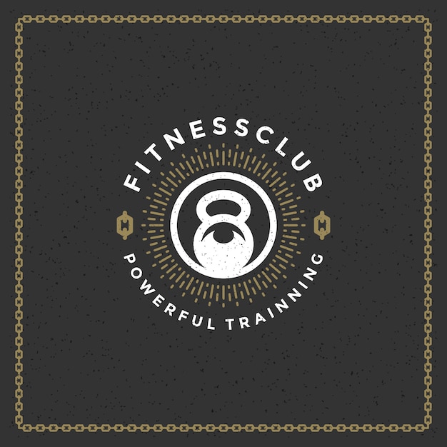 Vecteur logo de gym fitness