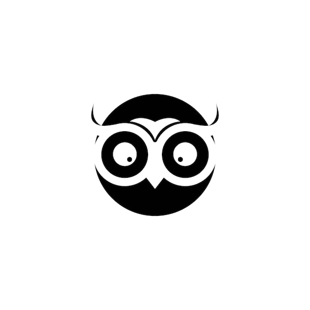 Logo de hibou et modèle vectoriel