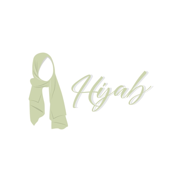 Logo Hijab Mode Produit Vecteur Marque Femmes Musulmanes Conception Boutique Hijab