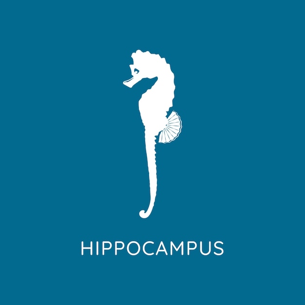 Logo hippocampe Design plat