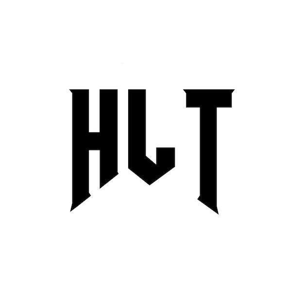 Le logo HLT est une combinaison de couleurs en noir et blanc, le logo HLT vectoriel, l'icône HLT, l'alphabet et la typographie.