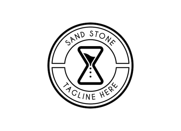 Vecteur logo de l'horloge de sable conception d'illustration vectorielle logo simple pour l'image de marque de l'entreprise magasin d'affaires