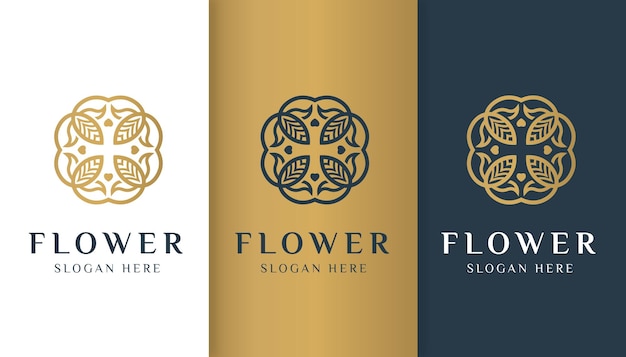 logo de l'hôtel en forme de fleur