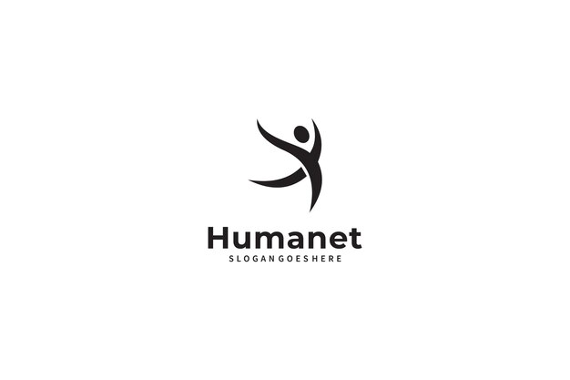 Vecteur logo humain