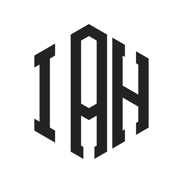 Le logo de l'IAH est constitué d'une lettre initiale, d'un monogramme et d'une forme hexagonale.