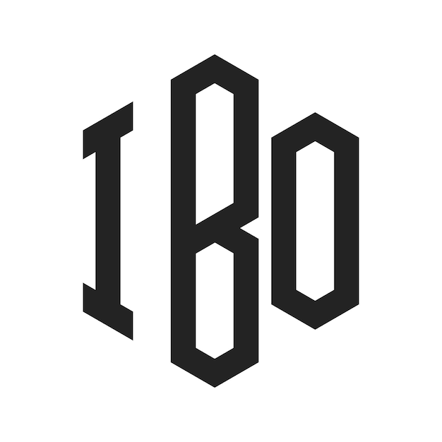 Le logo de l'IBO est constitué d'une lettre initiale, d'un monogramme et d'une forme hexagonale.