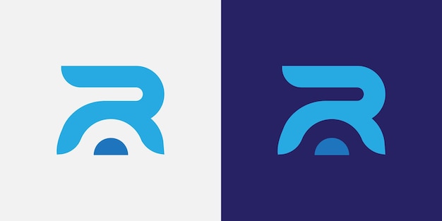 Le Logo De L'icône De La Lettre De L'alphabet R