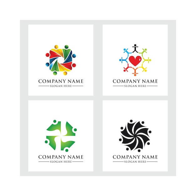 Logo Et Icône De Relation Sociale