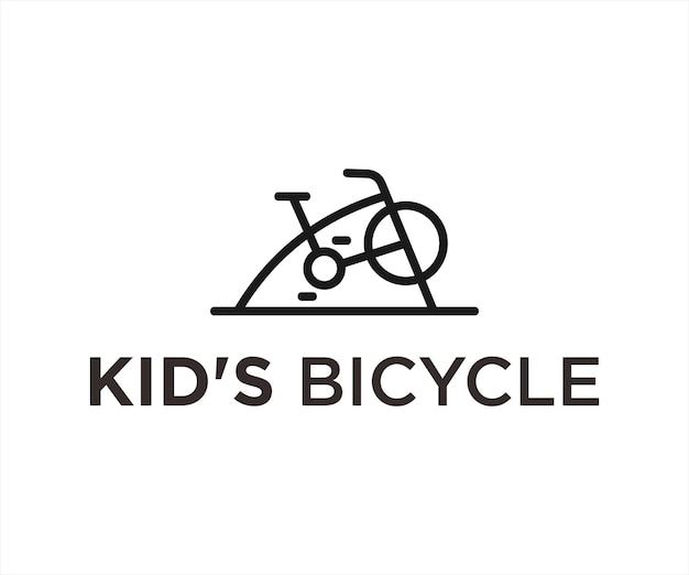 Logo Ou Icône De Vélo Pour Enfant