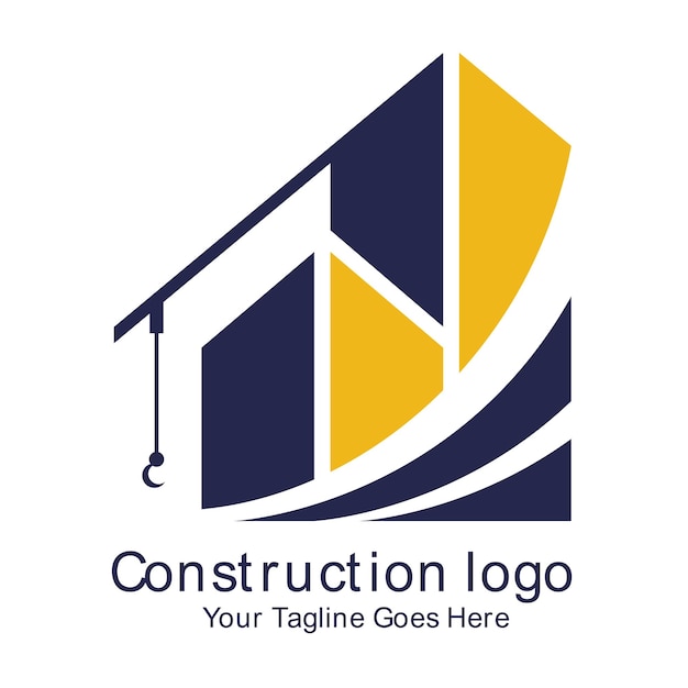 Vecteur logo d'illustrateur pour une entreprise de construction