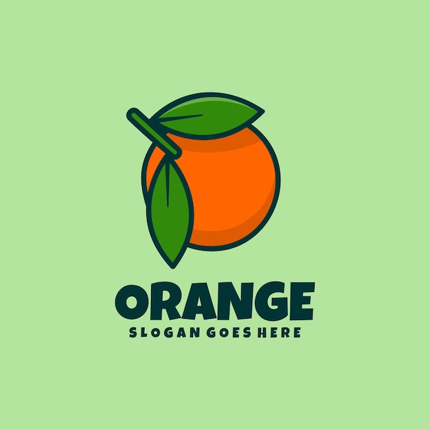 Logo D'illustration Vectorielle Orange