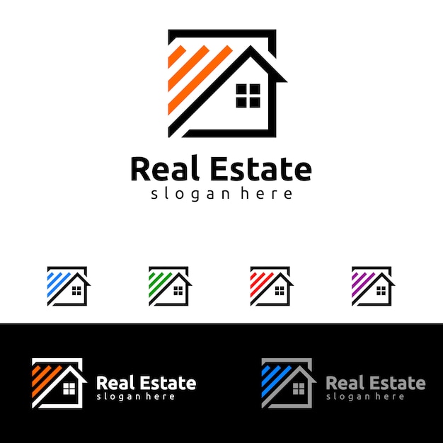 Logo Immobilier, Logo Maison