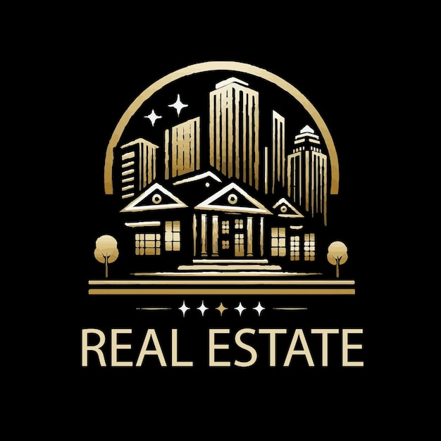 Logo de l'immobilier vectoriel