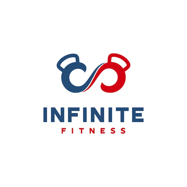 Le Logo Infinity Gymnastic Conçoit Le Vecteur De Concept, Le Modèle De Logo Infinity Fitness