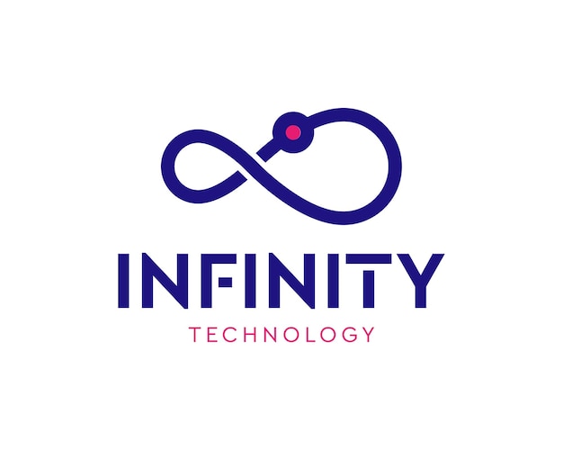 Logo Infinity De Ligne. Modèle De Conception De Technologie