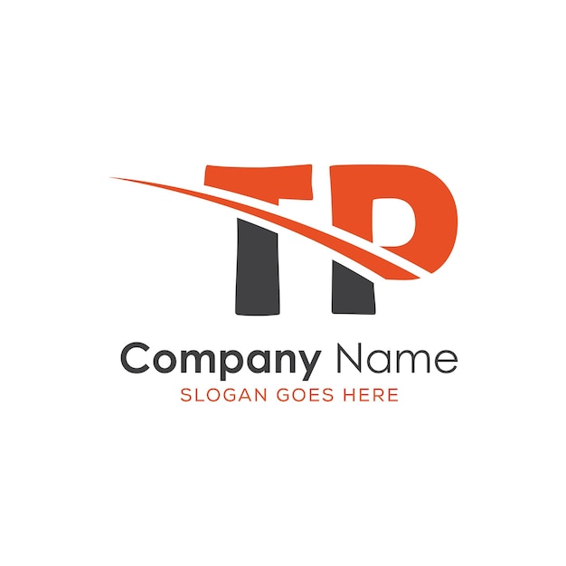 logo initial du monogramme avec un dessin de style de lettre