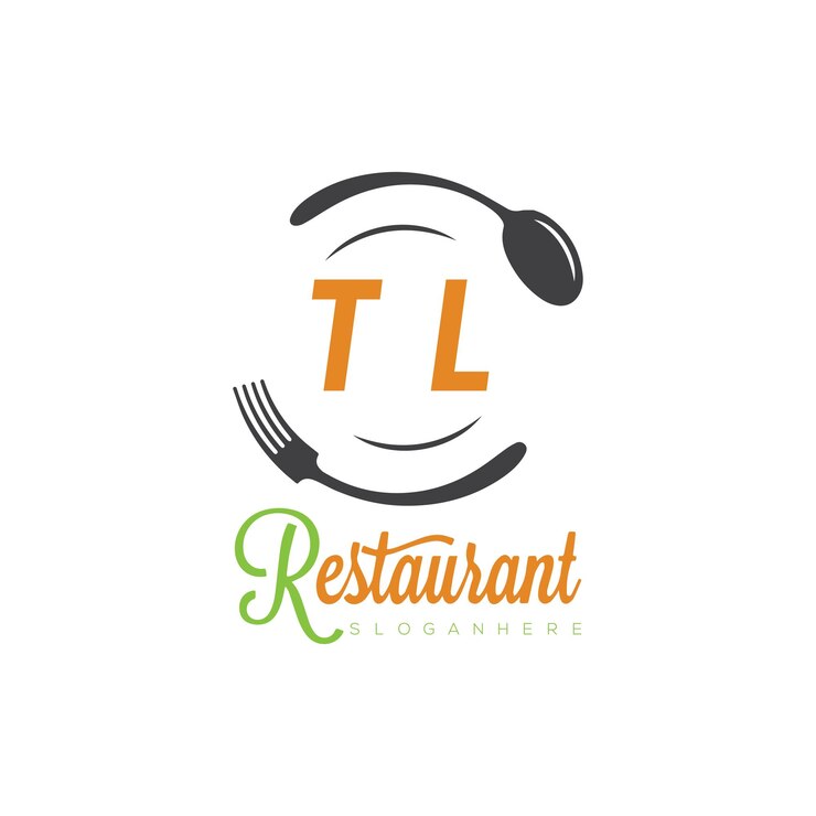 Vecteur le logo initial du monogramme tl avec le design du logo du restaurant culinary circle taste of tradition