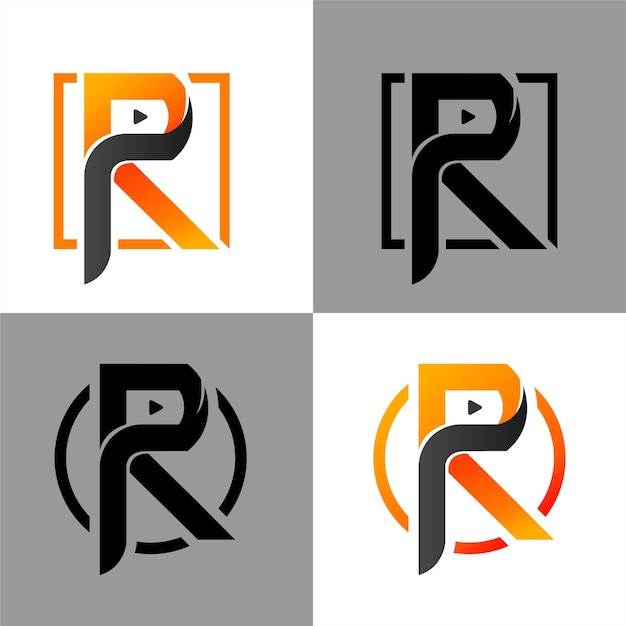 Logo initial du RP Concept moderne minimal