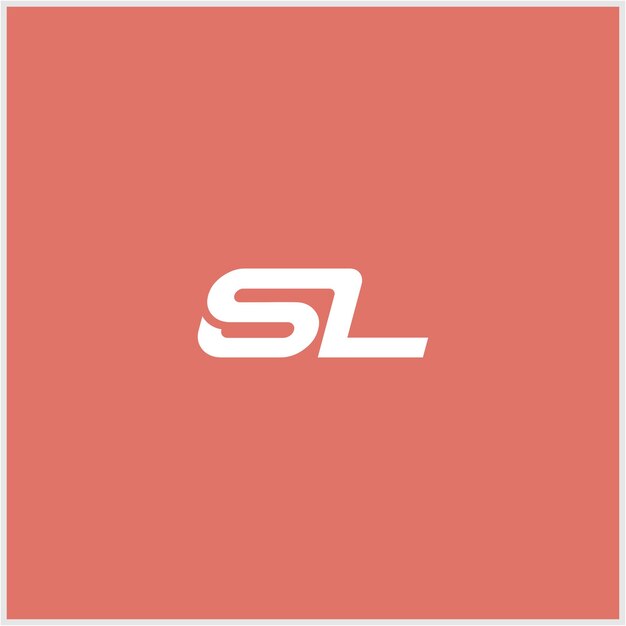 Vecteur logo initiales sl