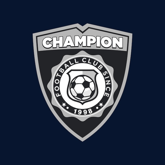 Logo De L'insigne Du Football L'identité De L'équipe Sportive Illustrations Vectorielles Isolées Ect
