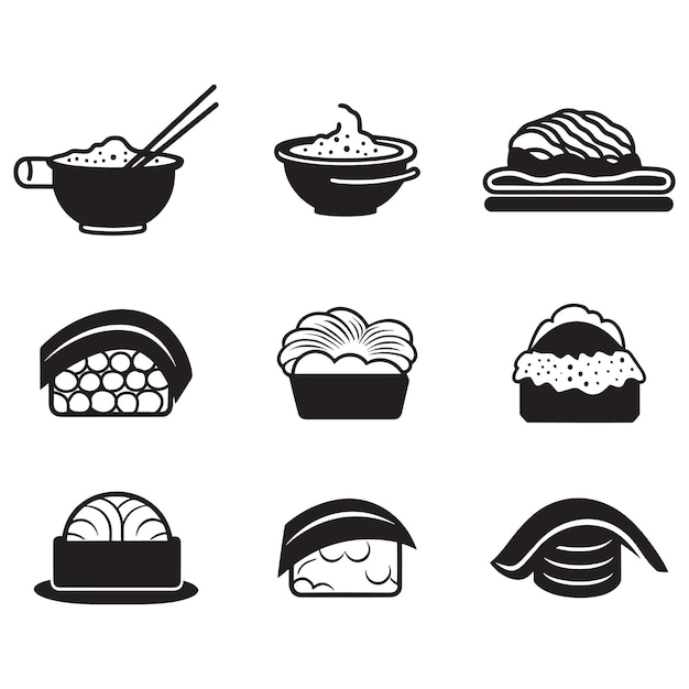 Logo Ou Insigne D'un Restaurant Japonais Ou Chinois Dans Un Style Vintage Ou Rétro