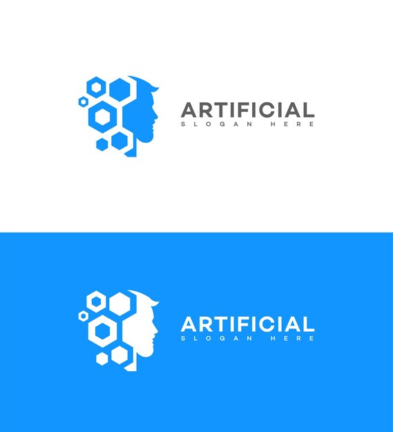 Logo De L'intelligence Artificielle Icône Marque Identité Signe Symbole