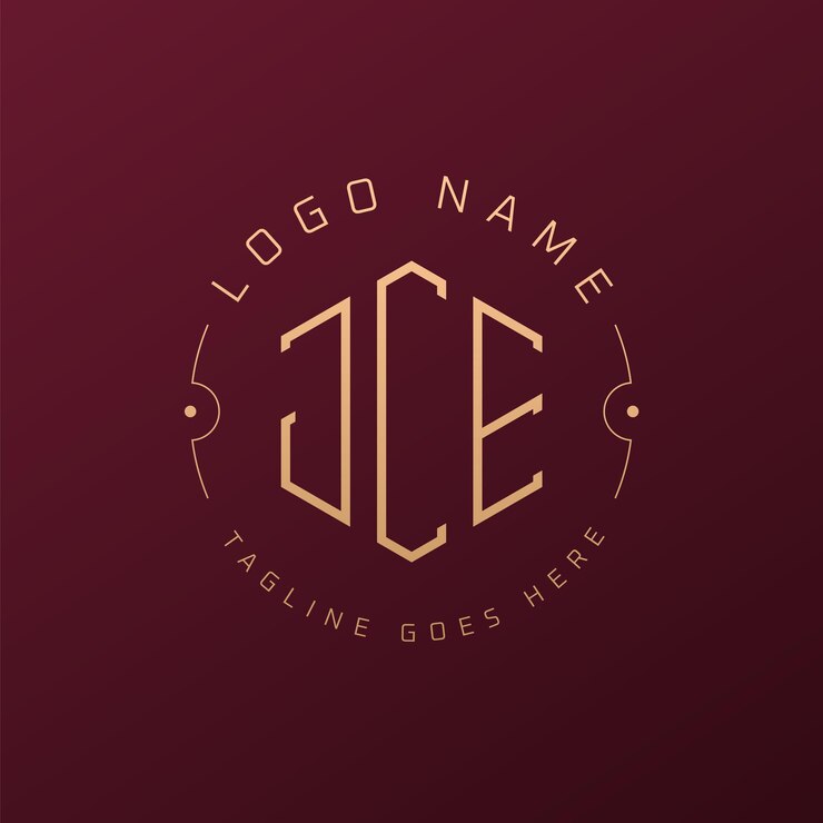 Vecteur le logo de jce de luxe est une lettre élégante, un monogramme, un polygone minimaliste et un modèle de design de logo jce.