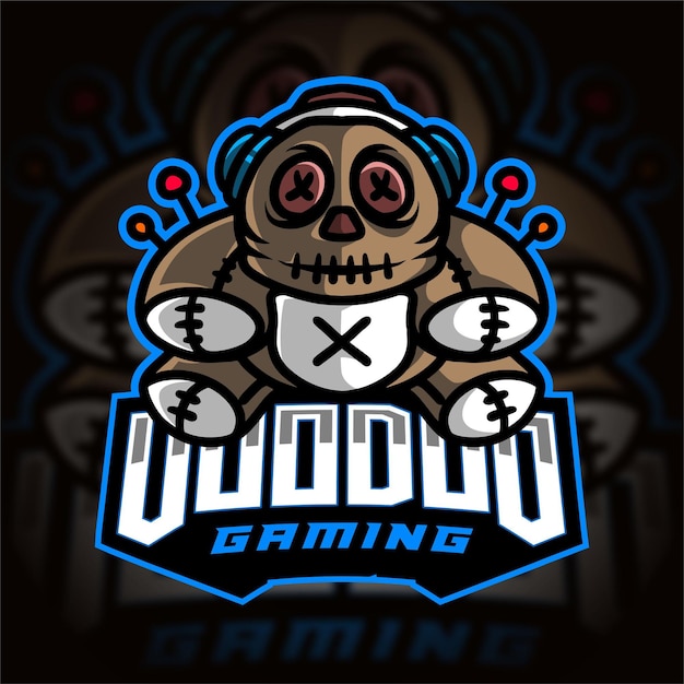 Logo De Jeu Esport Gamer Vaudou