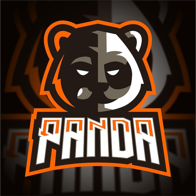 Logo De Jeu Esport Tête De Panda