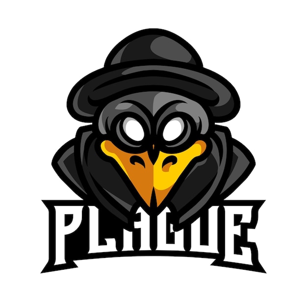 Logo De Jeu De Mascotte De Peste