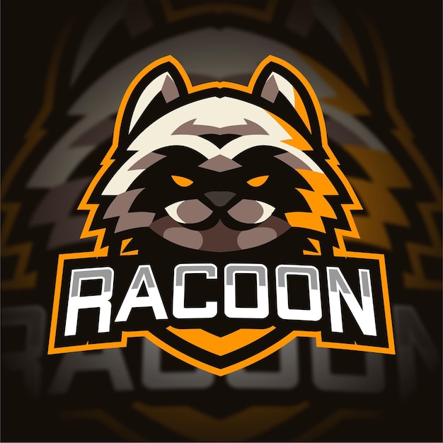 Logo De Jeu De Mascotte De Raton Laveur