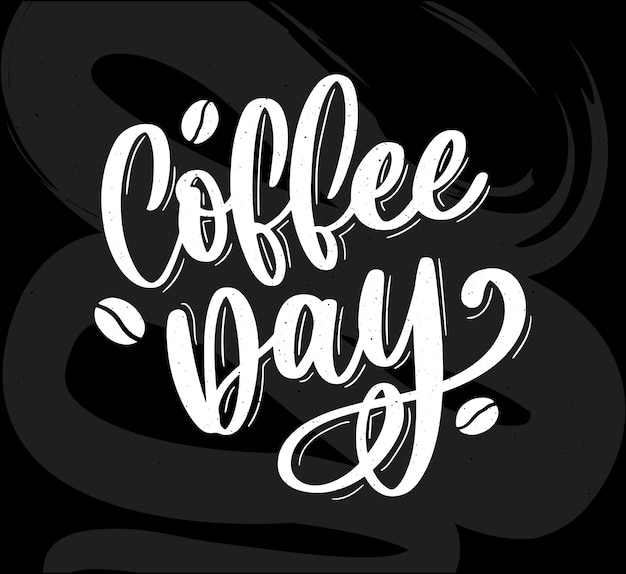 Logo De La Journée Internationale Du Café. Journée Mondiale Du Café Logo Icône Illustration