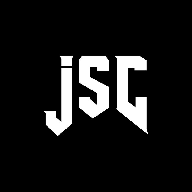 Le logo de JSC est une combinaison de couleurs noir et blanc, le logo JSC est un vecteur JSC, l'icône JSC est l'alphabet, la typographie JSC est le logo.