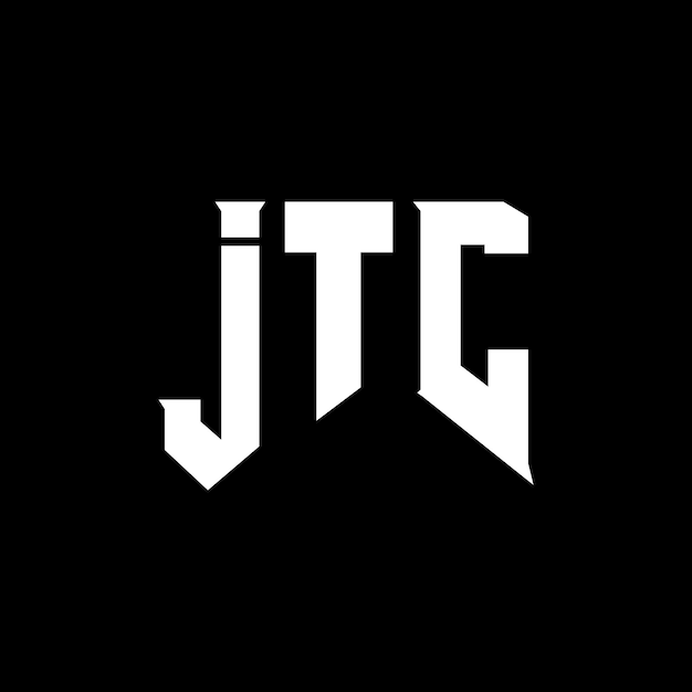 Le logo JTC est une combinaison de couleurs en noir et blanc, le logo JTC vectoriel, l'icône JTC, l'alphabet JTC et la typographie.
