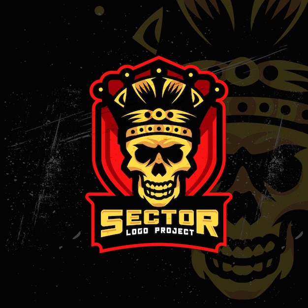 Vecteur logo de king skull esports