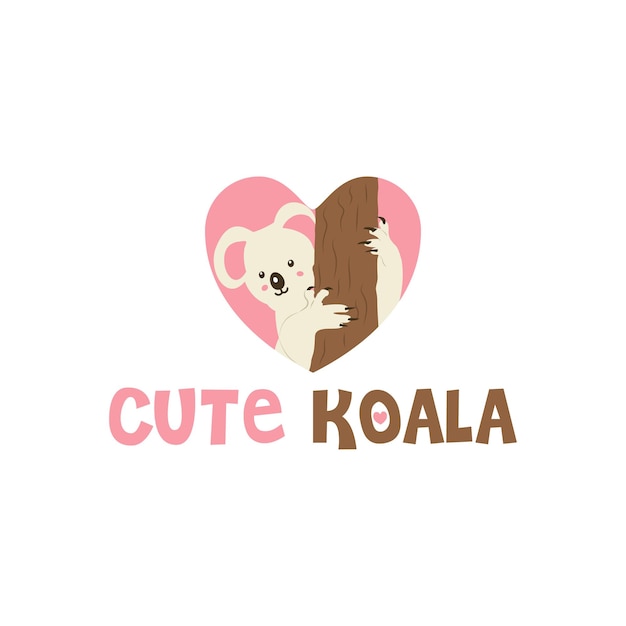 Logo de koala mignon