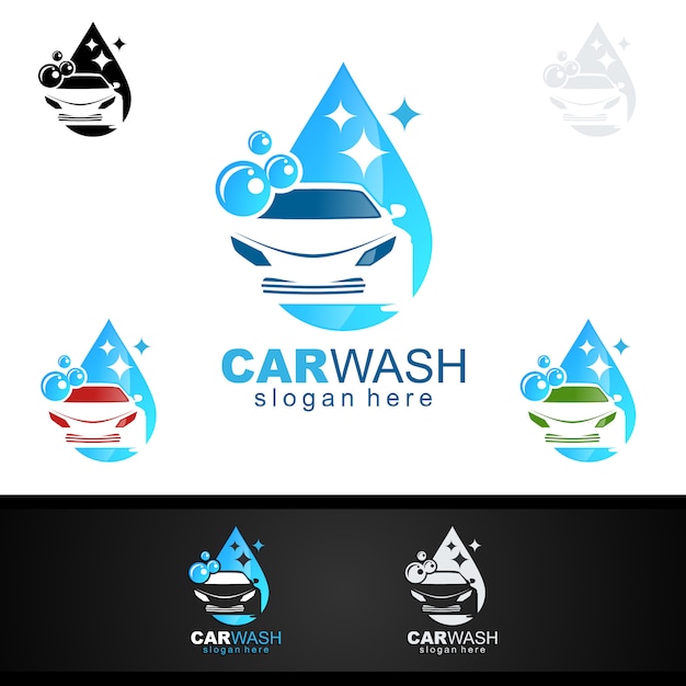 Logo De Lavage De Voiture