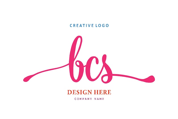 Le logo de lettrage BCS est simple, facile à comprendre et faisant autorité