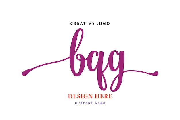 Le Logo De Lettrage Bqg Est Simple, Facile à Comprendre Et Faisant Autorité