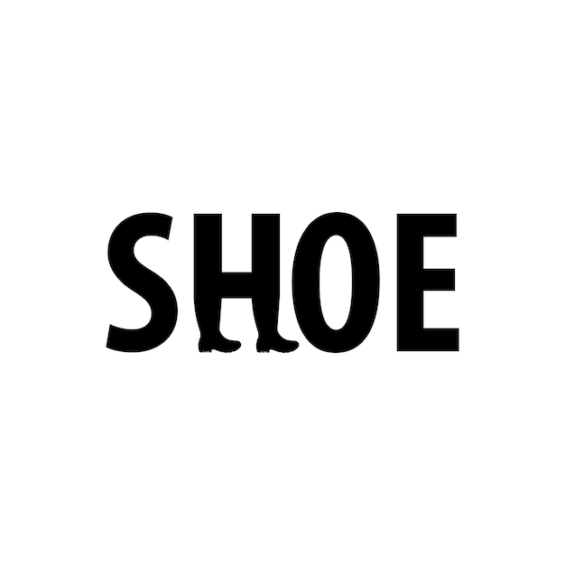 Logo de lettrage de chaussures