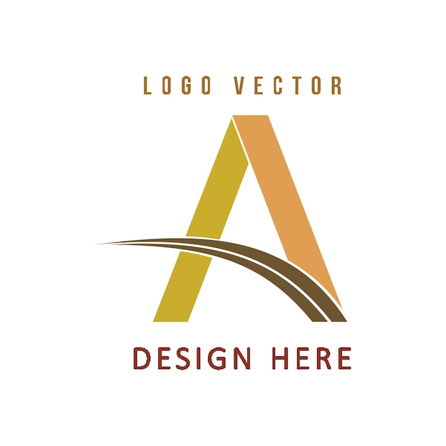 Vecteur un logo de lettrage est simple, facile à comprendre et faisant autorité