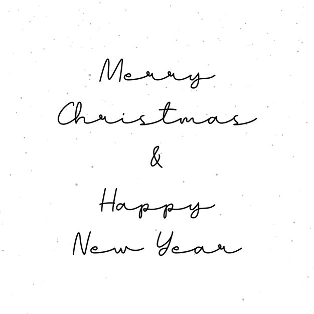 Logo De Lettrage Joyeux Noël Et Bonne Année Vecteur Premium